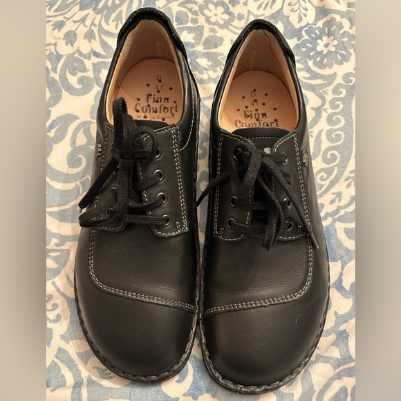 Finn Comfort Lexington Leather Black Oxfords size 41 D women’s 10. Men’s 8.5 - Picture 3 of 7